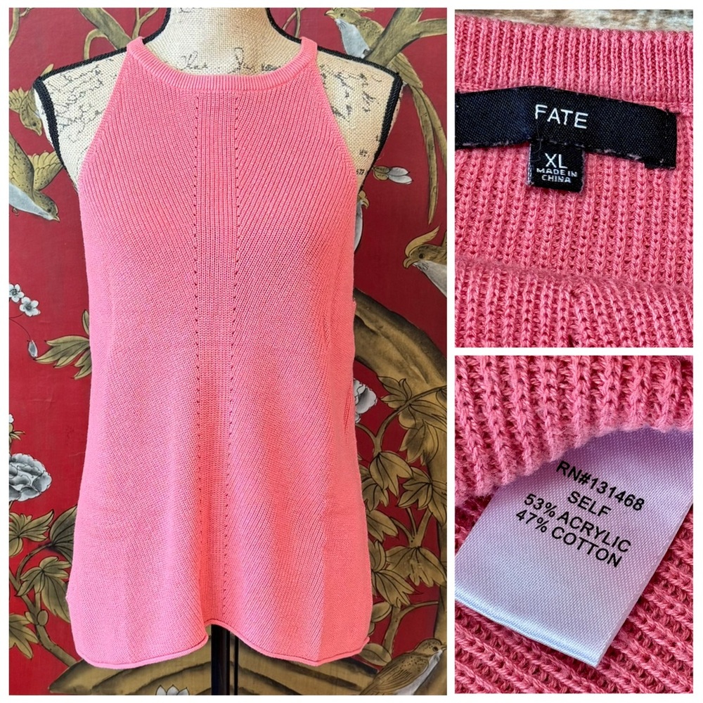 Women’s “Fate” Sweater Knit Tank Top | #J3